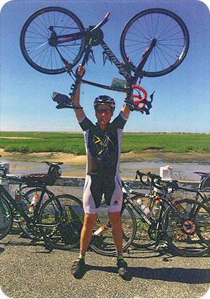 Peter McKeon of LATICRETE Participates in the 2016 Pan Mass Challenge