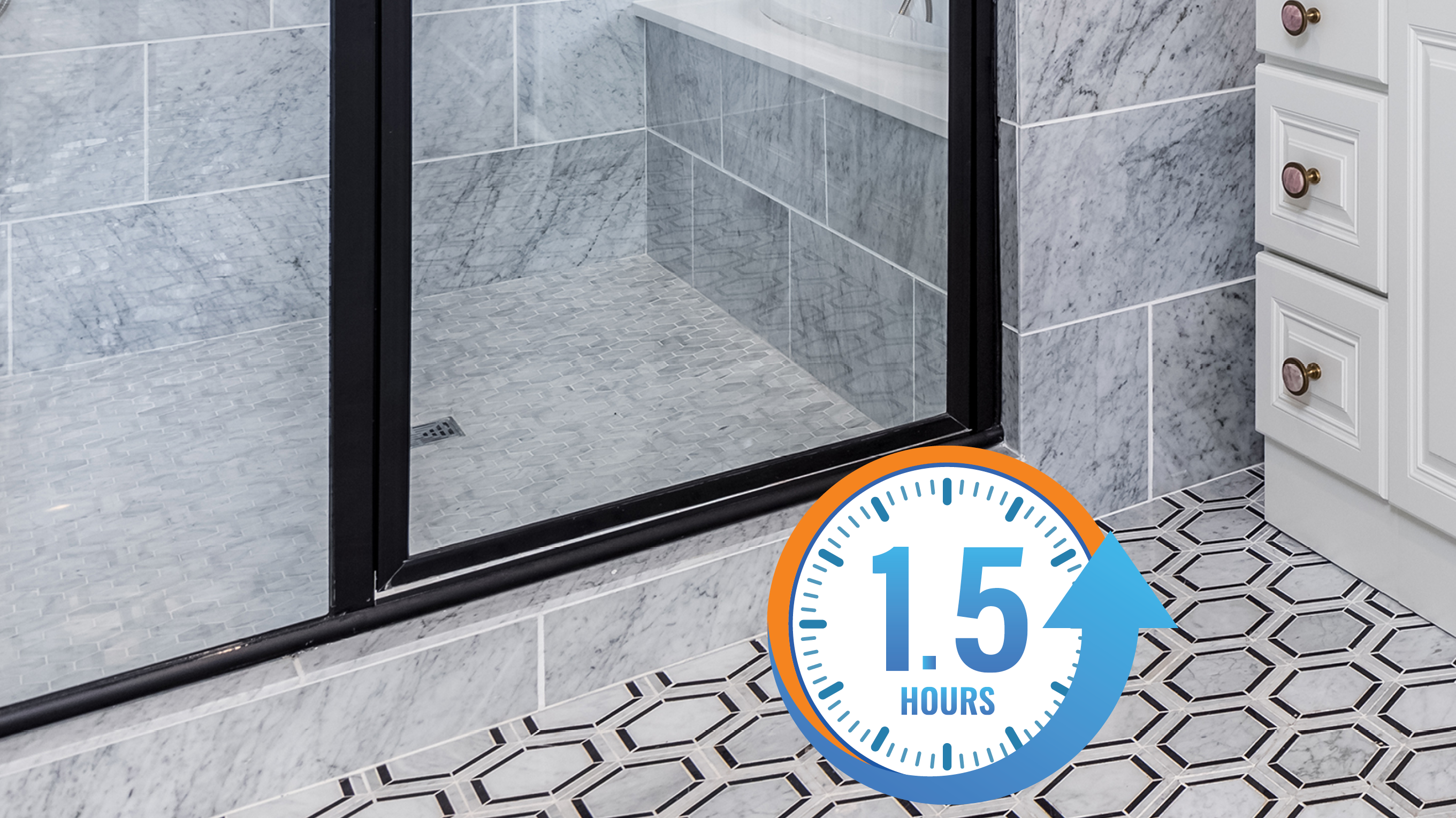 Quick Cure Shower Installation System